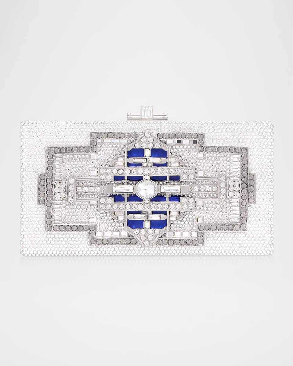 Lillian Sleek Crystal Rectangle Clutch Bag